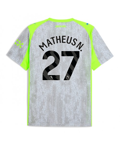 Günstige Manchester City Matheus Nunes #27 3rd trikot 2025-26 Kurzarm Günstige Manchester City Matheus Nunes #27 3rd trikot 2025-26 Kurzarm